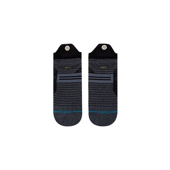 Stance Performance Run Wool Tab ST Low Cut Socks Black Grey Small A248A20RWT - Picture 7 of 11